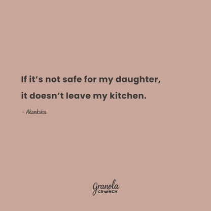 If it is not safe for my daughter it does not leave my kitchen – Granola Crunch founder promise