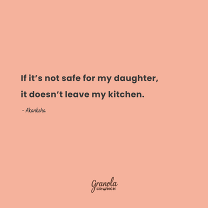 If it is not safe for my daughter it does not leave my kitchen – Granola Crunch founder promise